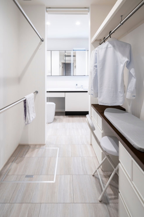 洗濯のストレスをなくす工夫された動線