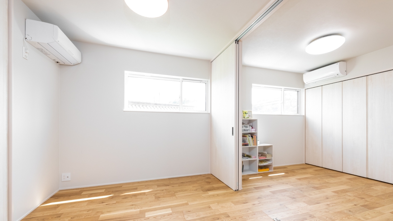 暮らしに合わせて間取りを変えられる可動式洋室