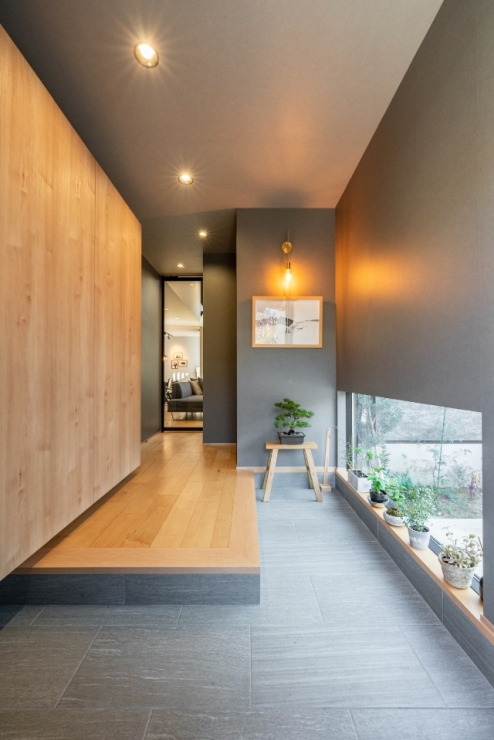 借景と和モダンが融合した土間空間