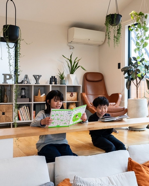 30帖のLDKで過ごすリラックスタイム 