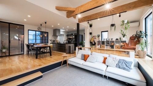 30帖のLDKで過ごすリラックスタイム