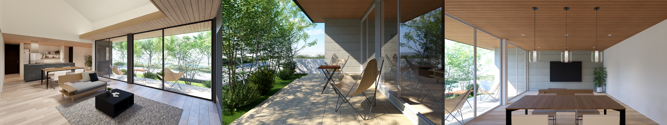 超空間の平屋 ワンフロアで叶える高天井×大開口住宅