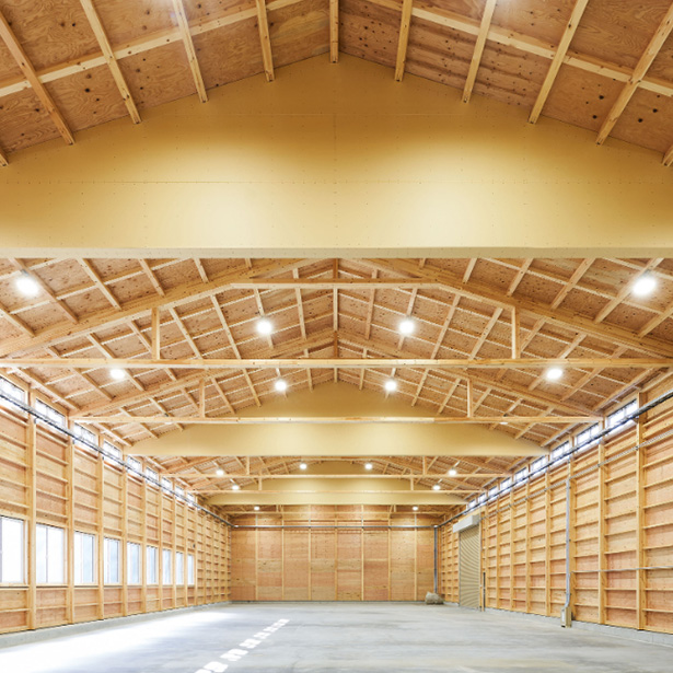 「木造平屋建て 構造実験棟」視察