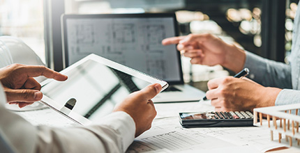 設計、施工の研修自社用地に自社の建物を建設