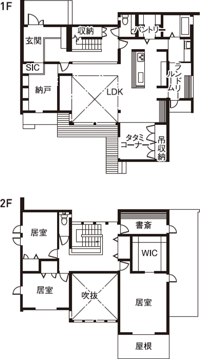 くつろぎを愉しむ住まいの間取り図